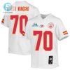 Prince Tega Wanogho 70 Kansas City Chiefs Super Bowl Lvii Champions Youth Game Jersey White stylepulseusa 1