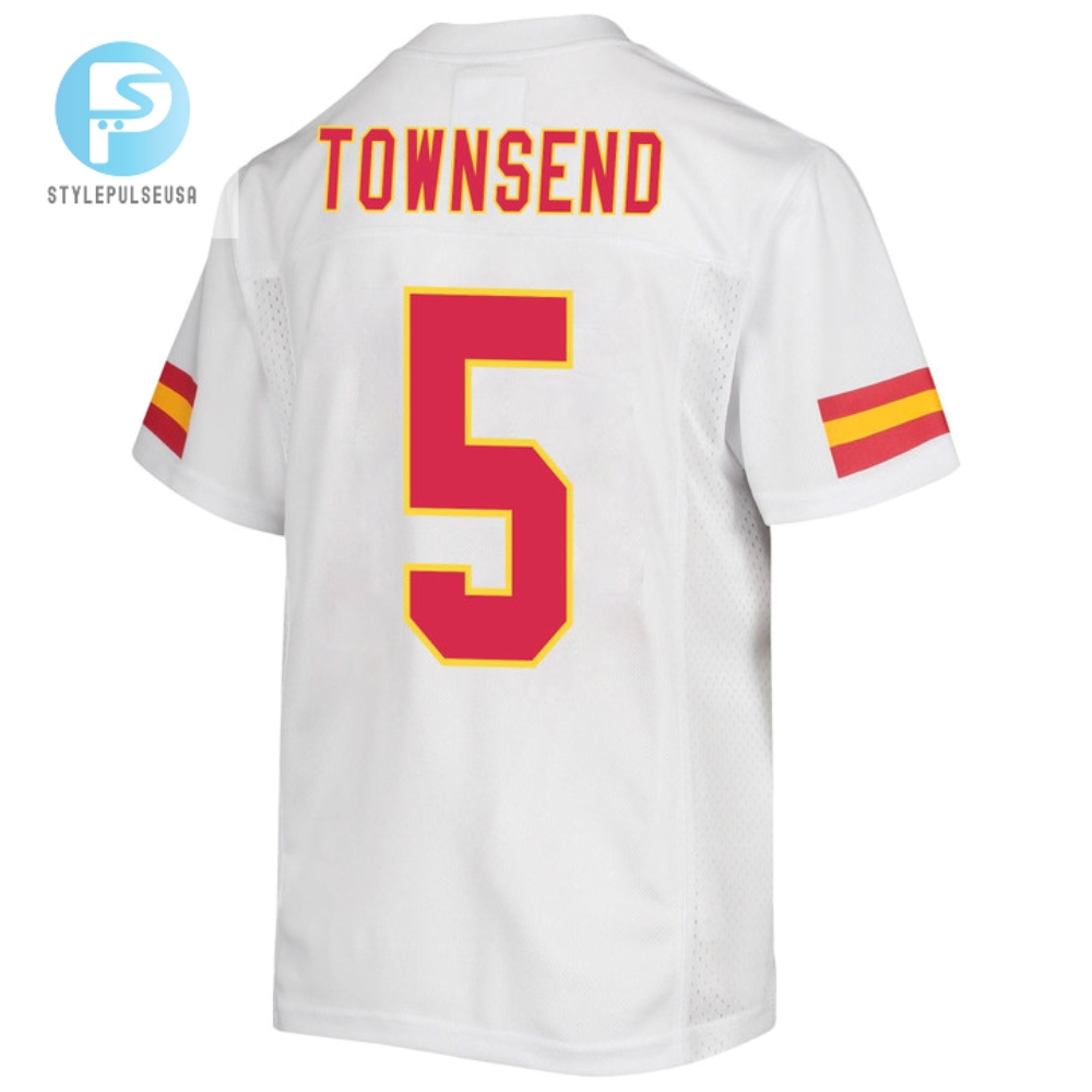 Tommy Townsend 5 Kansas City Chiefs Super Bowl Lvii Champions Youth Game Jersey  White 