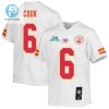 Bryan Cook 6 Kansas City Chiefs Super Bowl Lvii Champions Youth Game Jersey White stylepulseusa 1