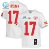 Mecole Hardman 17 Kansas City Chiefs Super Bowl Lvii Champions Youth Game Jersey White stylepulseusa 1