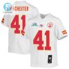 James Winchester 41 Kansas City Chiefs Super Bowl Lvii Champions Youth Game Jersey White stylepulseusa 1