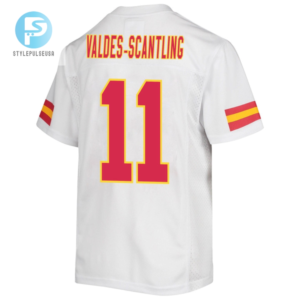 Marquez Valdesscantling 11 Kansas City Chiefs Super Bowl Lvii Champions Youth Game Jersey  White 