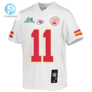 Marquez Valdesscantling 11 Kansas City Chiefs Super Bowl Lvii Champions Youth Game Jersey White stylepulseusa 1 2