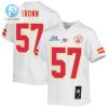 Orlando Brown 57 Kansas City Chiefs Super Bowl Lvii Champions Youth Game Jersey White stylepulseusa 1