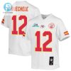 Shane Buechele 12 Kansas City Chiefs Super Bowl Lvii Champions Youth Game Jersey White stylepulseusa 1