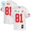 Blake Bell 81 Kansas City Chiefs Super Bowl Lvii Champions Youth Game Jersey White stylepulseusa 1