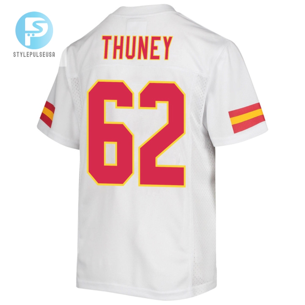 Joe Thuney 62 Kansas City Chiefs Super Bowl Lvii Champions Youth Game Jersey  White 