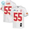 Frank Clark 55 Kansas City Chiefs Super Bowl Lvii Champions Youth Game Jersey White stylepulseusa 1