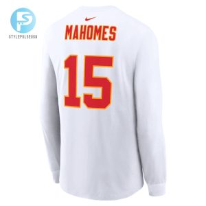 Patrick Mahomes Kansas City Chiefs Super Bowl Lvii Long Sleeve Tshirt White stylepulseusa 1 2