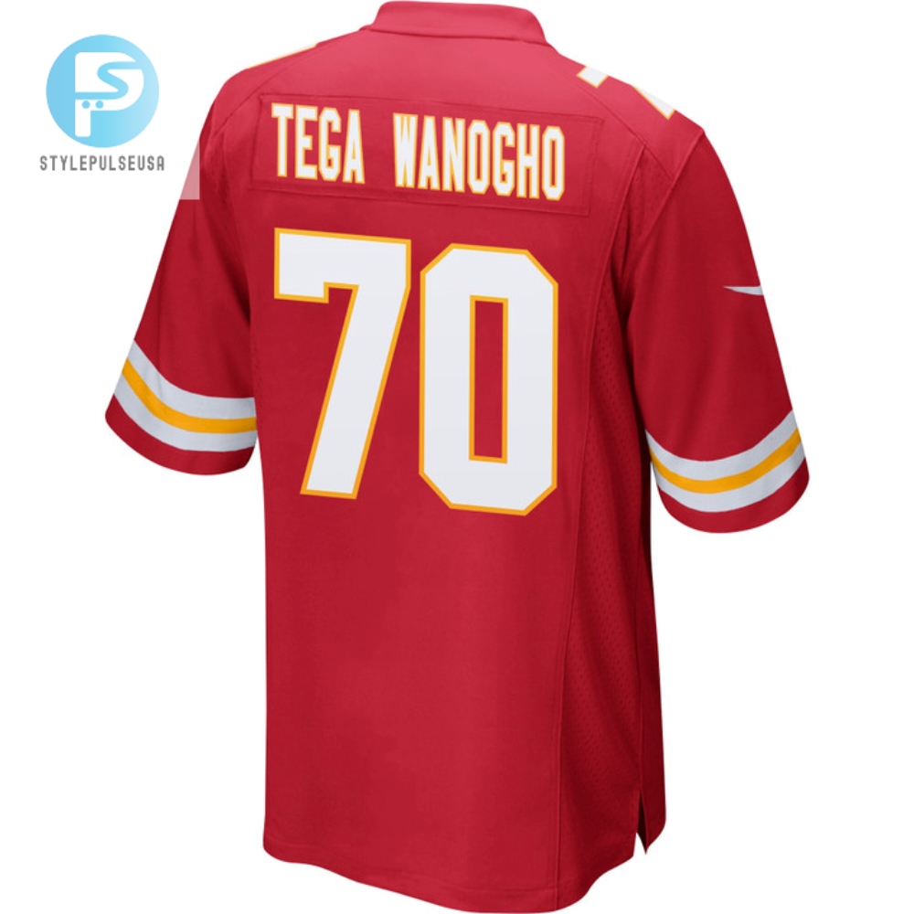 Prince Tega Wanogho 70 Kansas City Chiefs Super Bowl Lvii Champions 3 Stars Men Game Jersey  Red 