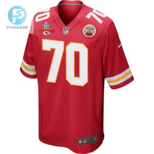 Prince Tega Wanogho 70 Kansas City Chiefs Super Bowl Lvii Champions 3 Stars Men Game Jersey Red stylepulseusa 1 2