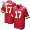 Mecole Hardman 17 Kansas City Chiefs Super Bowl Lvii Champions 3 Stars Men Game Jersey Red stylepulseusa 1