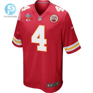 Chad Henne 4 Kansas City Chiefs Super Bowl Lvii Champions 3 Stars Men Game Jersey Red stylepulseusa 1 2