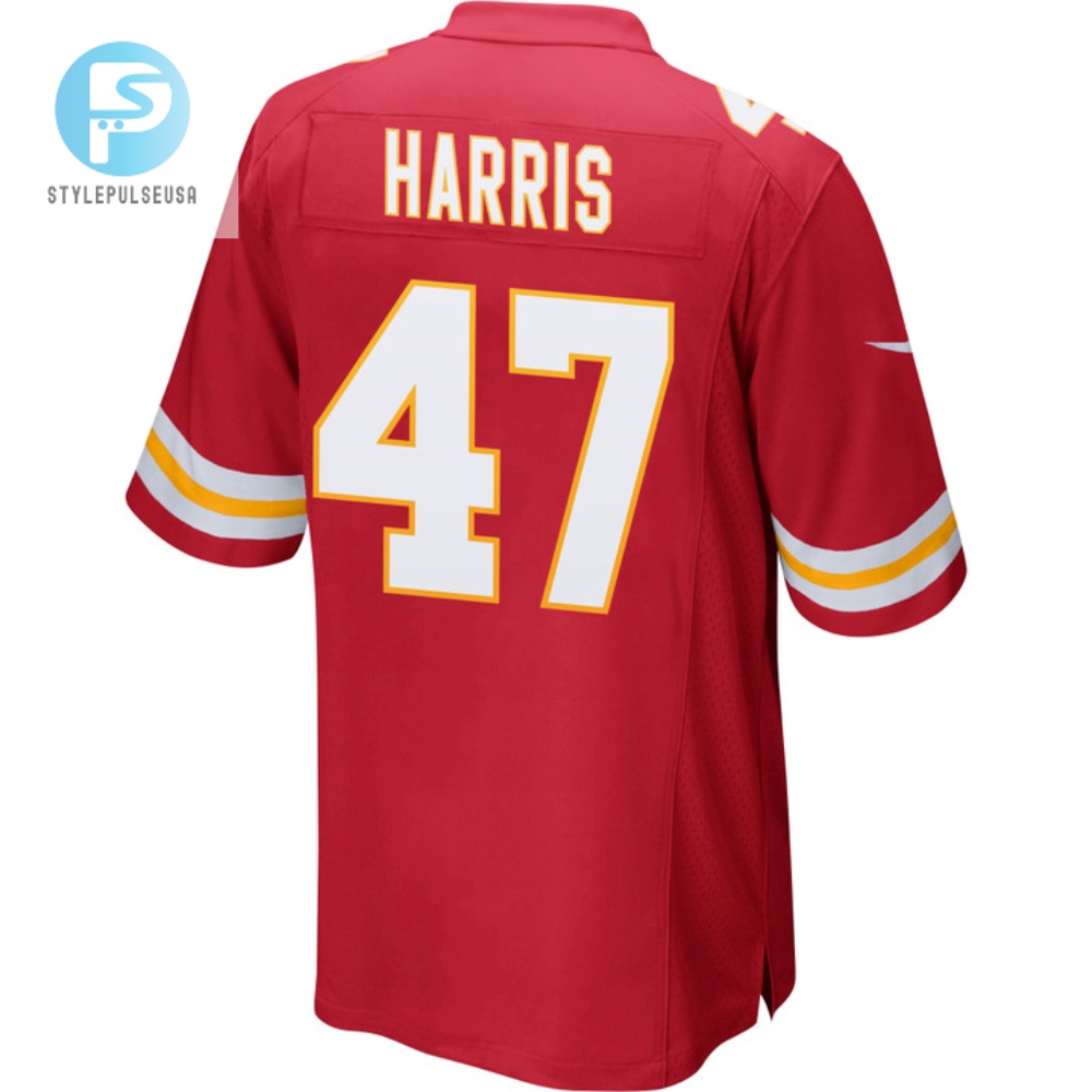 Darius Harris 47 Kansas City Chiefs Super Bowl Lvii Champions 3 Stars Men Game Jersey  Red 