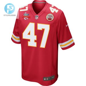 Darius Harris 47 Kansas City Chiefs Super Bowl Lvii Champions 3 Stars Men Game Jersey Red stylepulseusa 1 2