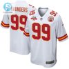 Khalen Saunders 99 Kansas City Chiefs Super Bowl Lvii Champions 3 Stars Men Game Jersey White stylepulseusa 1