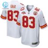 Noah Gray 83 Kansas City Chiefs Super Bowl Lvii Champions 3 Stars Men Game Jersey White stylepulseusa 1