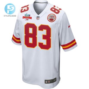 Noah Gray 83 Kansas City Chiefs Super Bowl Lvii Champions 3 Stars Men Game Jersey White stylepulseusa 1 2