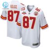 Travis Kelce 87 Kansas City Chiefs Super Bowl Lvii Champions 3 Stars Men Game Jersey White stylepulseusa 1