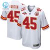 Michael Burton 45 Kansas City Chiefs Super Bowl Lvii Champions 3 Stars Men Game Jersey White stylepulseusa 1