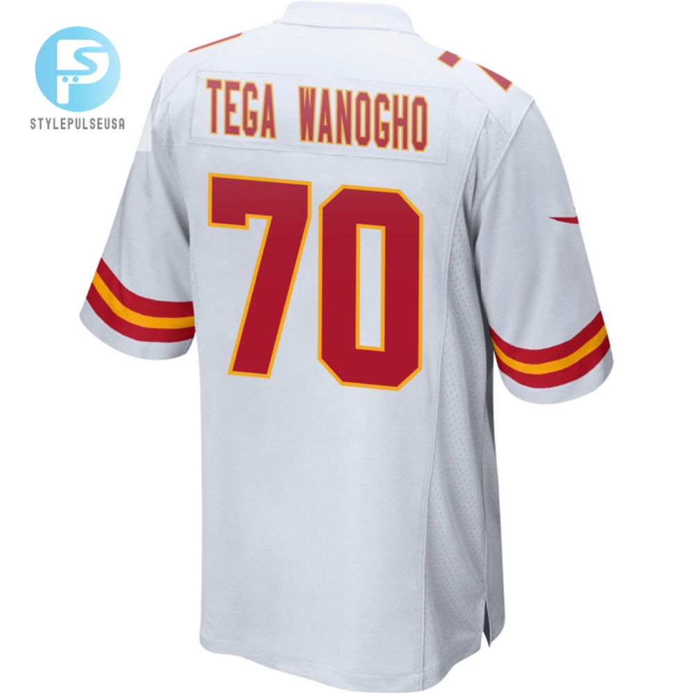 Prince Tega Wanogho 70 Kansas City Chiefs Super Bowl Lvii Champions 3 Stars Men Game Jersey  White 