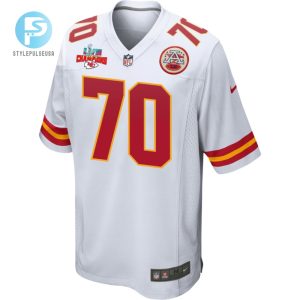 Prince Tega Wanogho 70 Kansas City Chiefs Super Bowl Lvii Champions 3 Stars Men Game Jersey White stylepulseusa 1 2