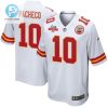 Isiah Pacheco 10 Kansas City Chiefs Super Bowl Lvii Champions 3 Stars Men Game Jersey White stylepulseusa 1