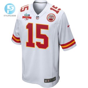 Patrick Mahomes 15 Kansas City Chiefs Super Bowl Lvii Champions 3 Stars Men Game Jersey White stylepulseusa 1 2