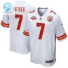 Harrison Butker 7 Kansas City Chiefs Super Bowl Lvii Champions 3 Stars Men Game Jersey White stylepulseusa 1