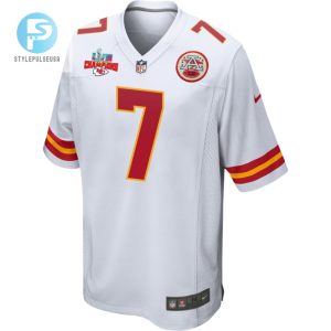 Harrison Butker 7 Kansas City Chiefs Super Bowl Lvii Champions 3 Stars Men Game Jersey White stylepulseusa 1 2