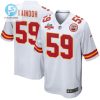 Joshua Kaindoh 59 Kansas City Chiefs Super Bowl Lvii Champions 3 Stars Men Game Jersey White stylepulseusa 1