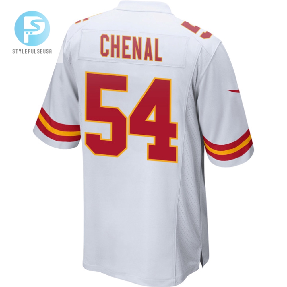 Leo Chenal 54 Kansas City Chiefs Super Bowl Lvii Champions 3 Stars Men Game Jersey  White 