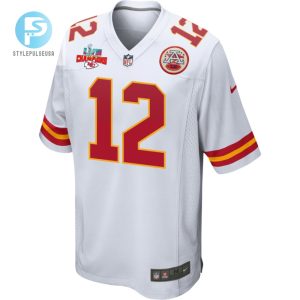 Shane Buechele 12 Kansas City Chiefs Super Bowl Lvii Champions 3 Stars Men Game Jersey White stylepulseusa 1 2