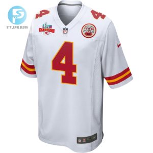 Chad Henne 4 Kansas City Chiefs Super Bowl Lvii Champions 3 Stars Men Game Jersey White stylepulseusa 1 2