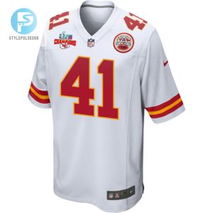 James Winchester 41 Kansas City Chiefs Super Bowl Lvii Champions 3 Stars Men Game Jersey White stylepulseusa 1 2