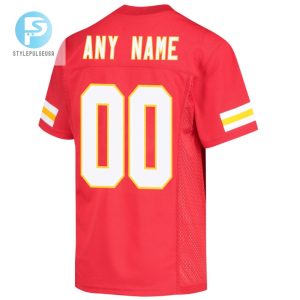 Custom Kansas City Chiefs Super Bowl Lvii Champions 3 Stars Youth Game Jersey Red stylepulseusa 1 1