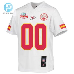 Custom Kansas City Chiefs Super Bowl Lvii Champions 3 Stars Youth Game Jersey White stylepulseusa 1 2