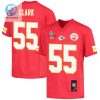 Frank Clark 55 Kansas City Chiefs Super Bowl Lvii Champions 3 Stars Youth Game Jersey Red stylepulseusa 1