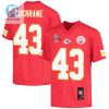 Jack Cochrane 43 Kansas City Chiefs Super Bowl Lvii Champions 3 Stars Youth Game Jersey Red stylepulseusa 1