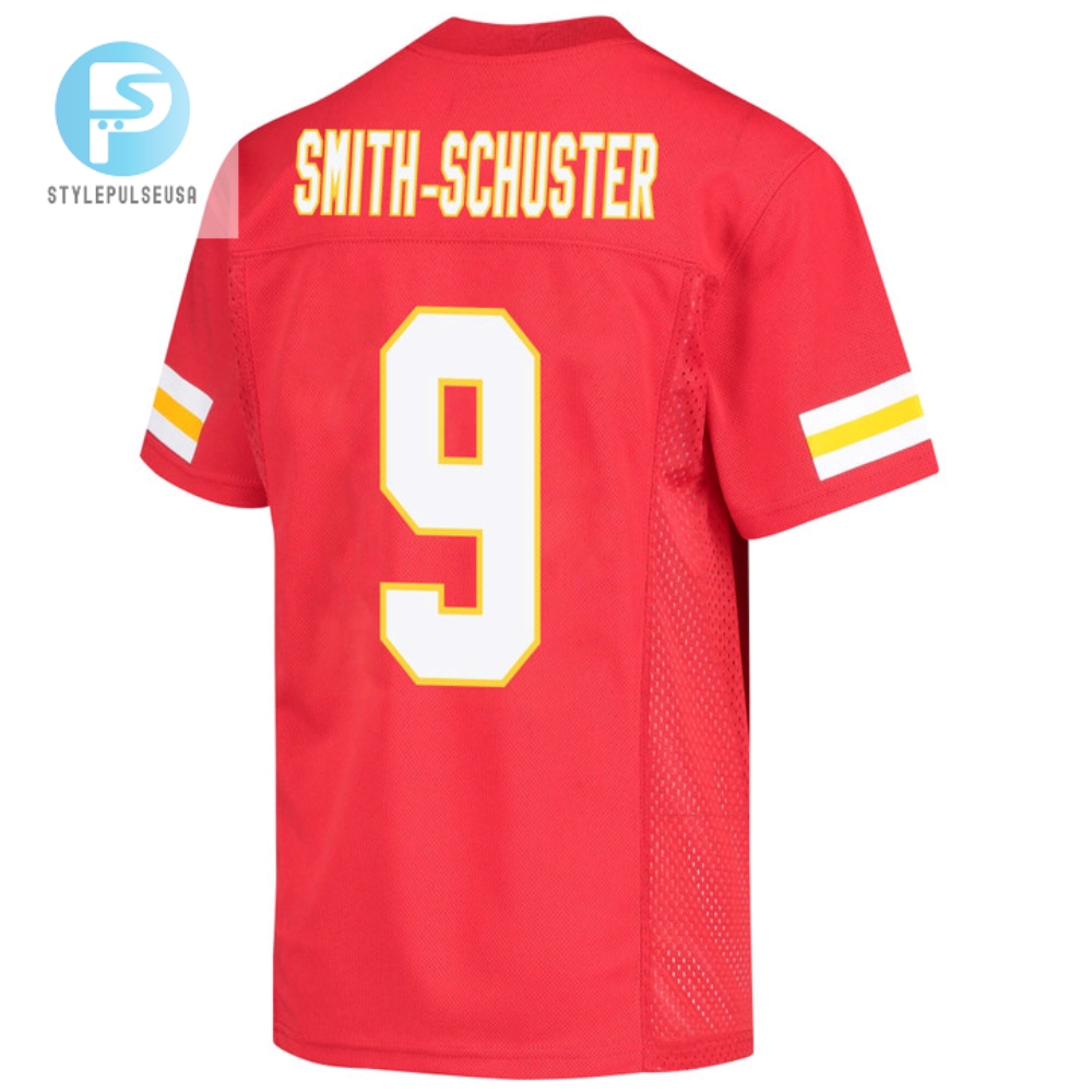 Juju Smithschuster 9 Kansas City Chiefs Super Bowl Lvii Champions 3 Stars Youth Game Jersey  Red 