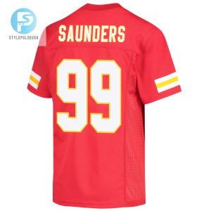 Khalen Saunders 99 Kansas City Chiefs Super Bowl Lvii Champions 3 Stars Youth Game Jersey Red stylepulseusa 1 1