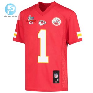 Jerick Mckinnon 1 Kansas City Chiefs Super Bowl Lvii Champions 3 Stars Youth Game Jersey Red stylepulseusa 1 2