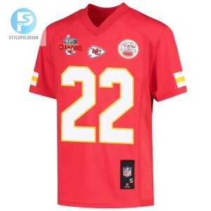 Juan Thornhill 22 Kansas City Chiefs Super Bowl Lvii Champions 3 Stars Youth Game Jersey Red stylepulseusa 1 2