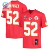 Creed Humphrey 52 Kansas City Chiefs Super Bowl Lvii Champions 3 Stars Youth Game Jersey Red stylepulseusa 1