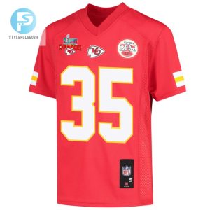 Jaylen Watson 35 Kansas City Chiefs Super Bowl Lvii Champions 3 Stars Youth Game Jersey Red stylepulseusa 1 2