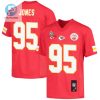 Chris Jones 95 Kansas City Chiefs Super Bowl Lvii Champions 3 Stars Youth Game Jersey Red stylepulseusa 1