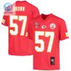 Orlando Brown 57 Kansas City Chiefs Super Bowl Lvii Champions 3 Stars Youth Game Jersey Red stylepulseusa 1