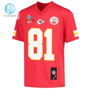 Blake Bell 81 Kansas City Chiefs Super Bowl Lvii Champions 3 Stars Youth Game Jersey Red stylepulseusa 1 2