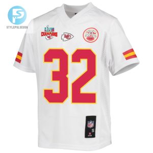 Nick Bolton 32 Kansas City Chiefs Super Bowl Lvii Champions 3 Stars Youth Game Jersey White stylepulseusa 1 2