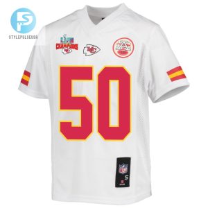 Willie Gay 50 Kansas City Chiefs Super Bowl Lvii Champions 3 Stars Youth Game Jersey White stylepulseusa 1 2